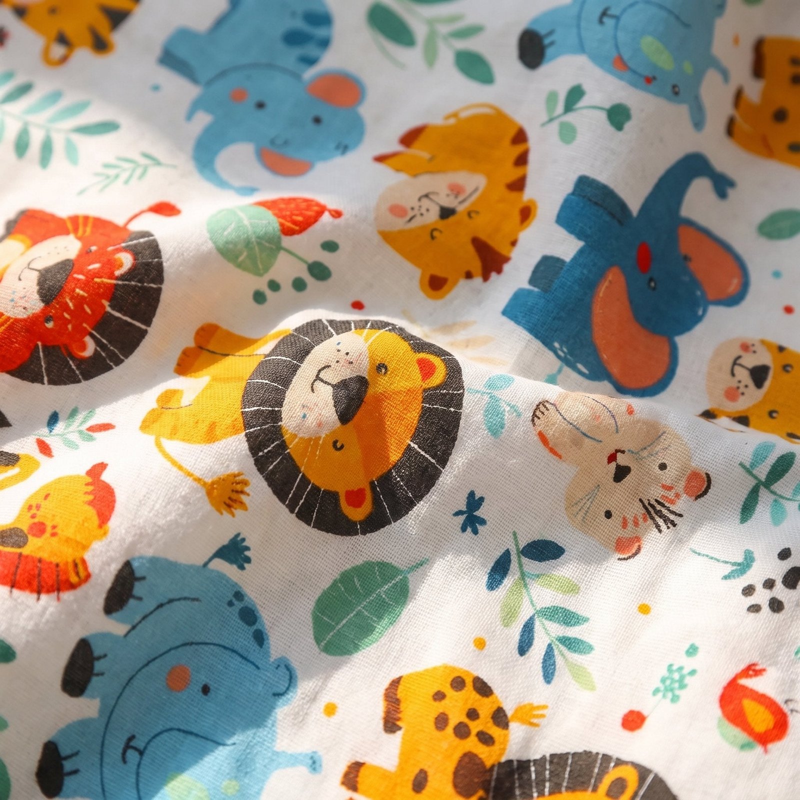 Housse de couette bébé Pas d’Ourson 115×130 + taie d'oreiller assortie