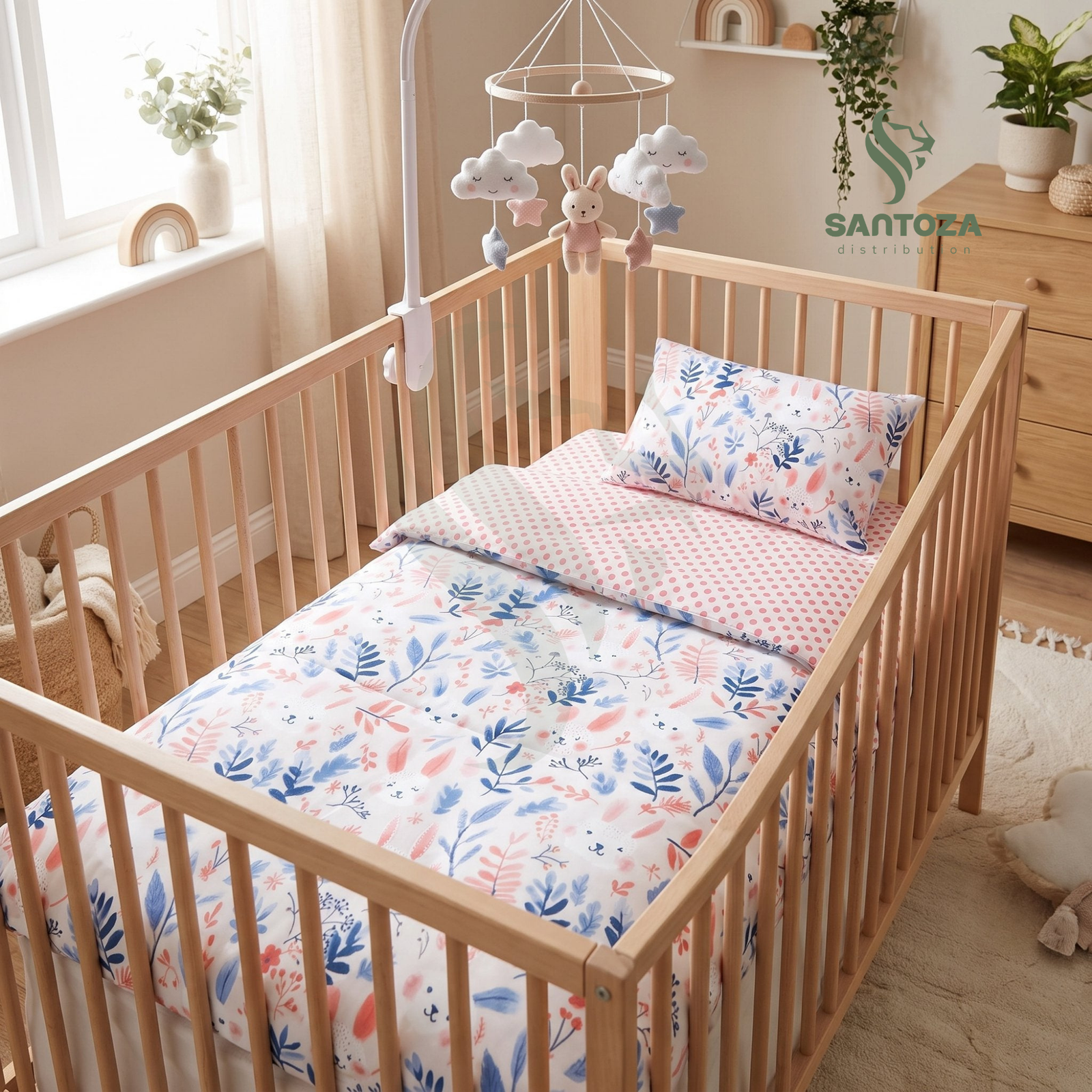 Housse de couette bébé Sommeil Renardé 115×130 + taie