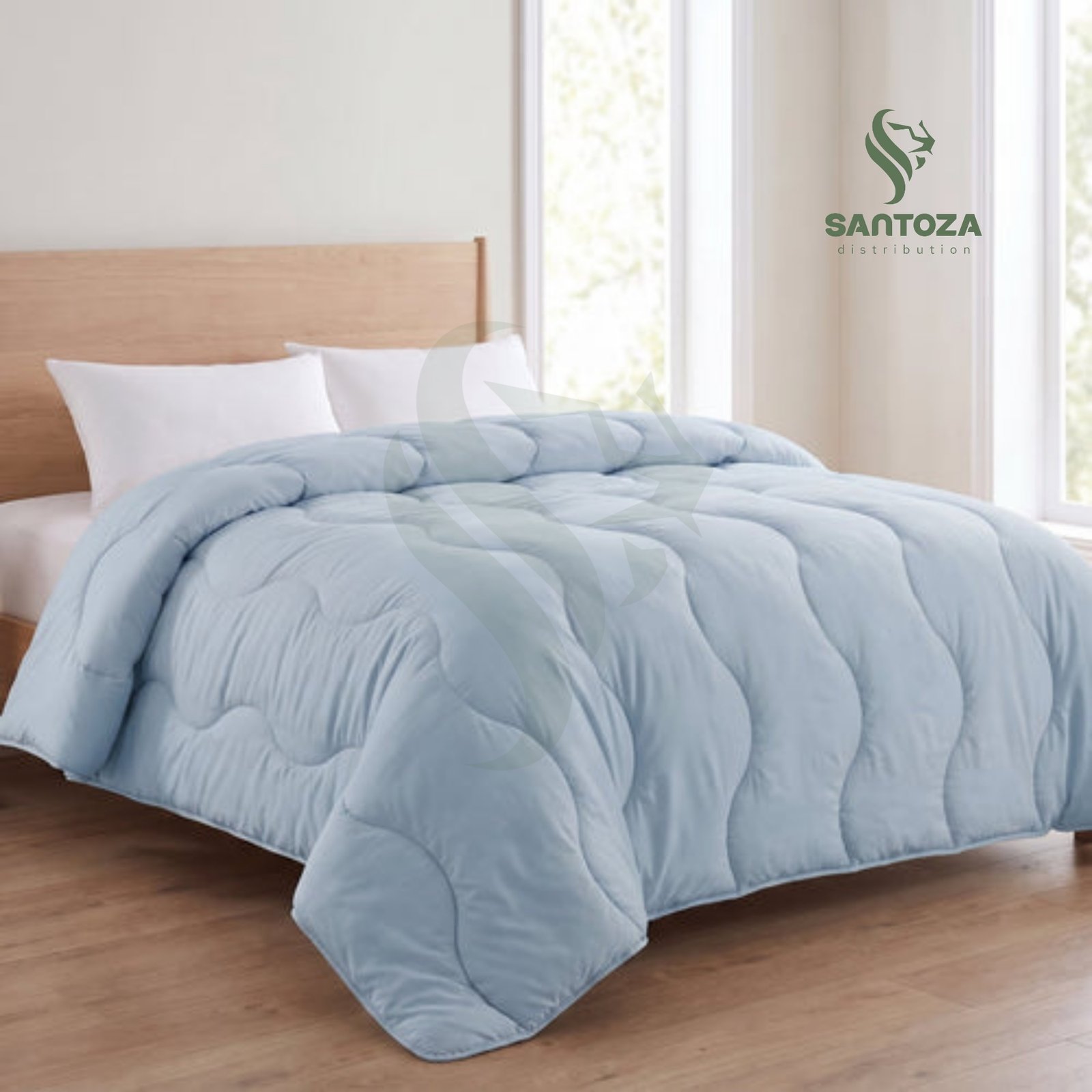 Couette unie Malabata microgel + 2 taies offertes