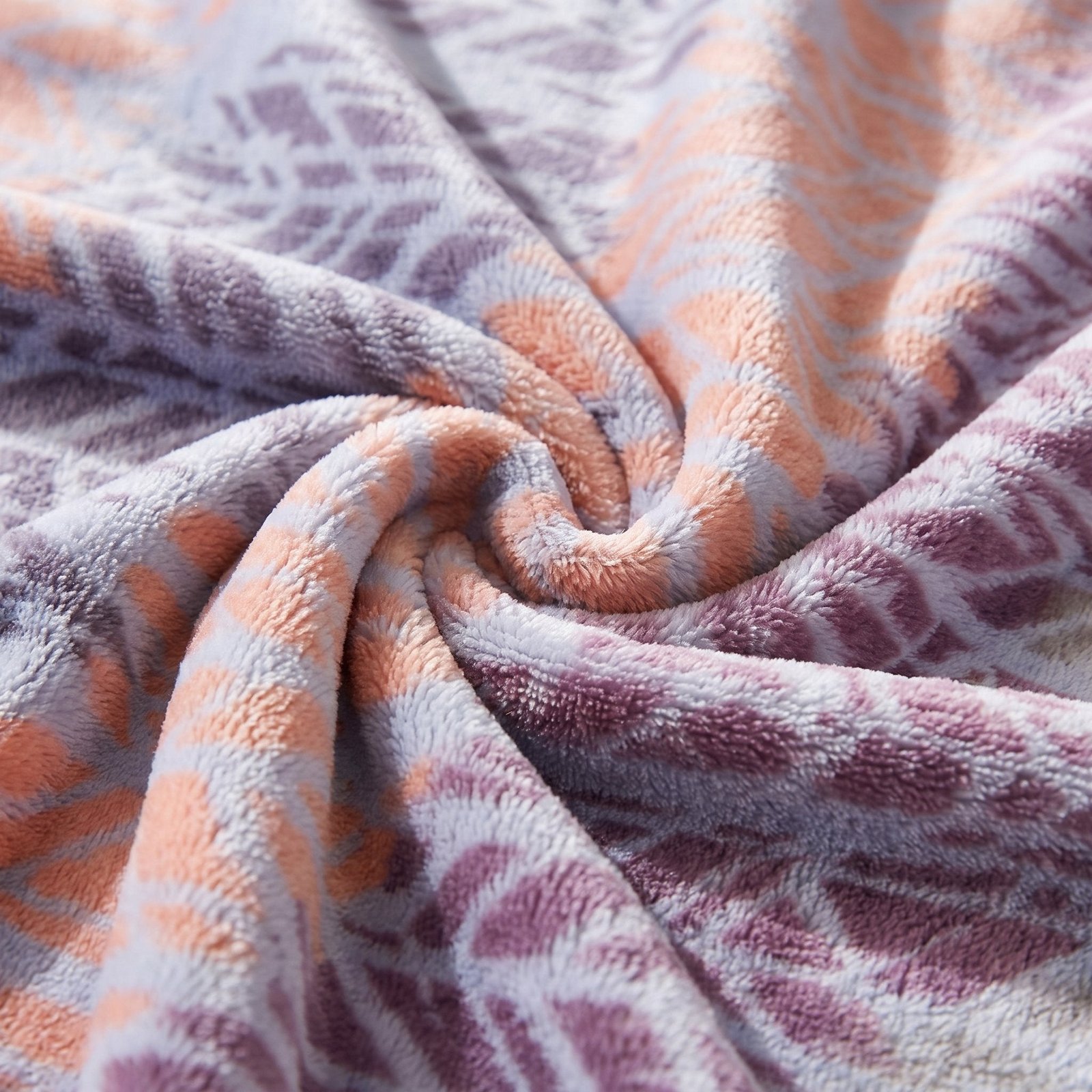 Couverture flanelle unie Rose (chaude C++)