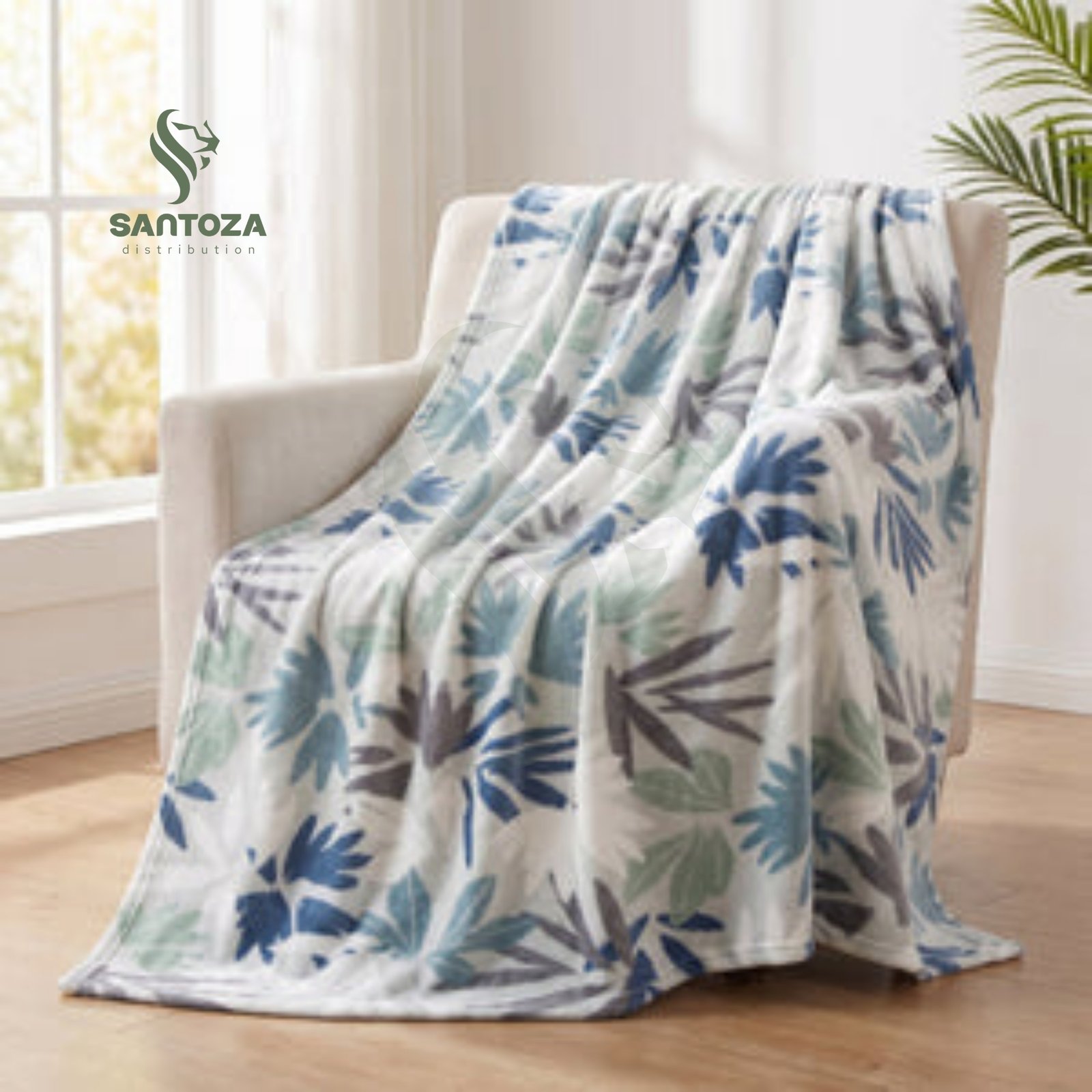 Couverture flanelle imprimée Salma