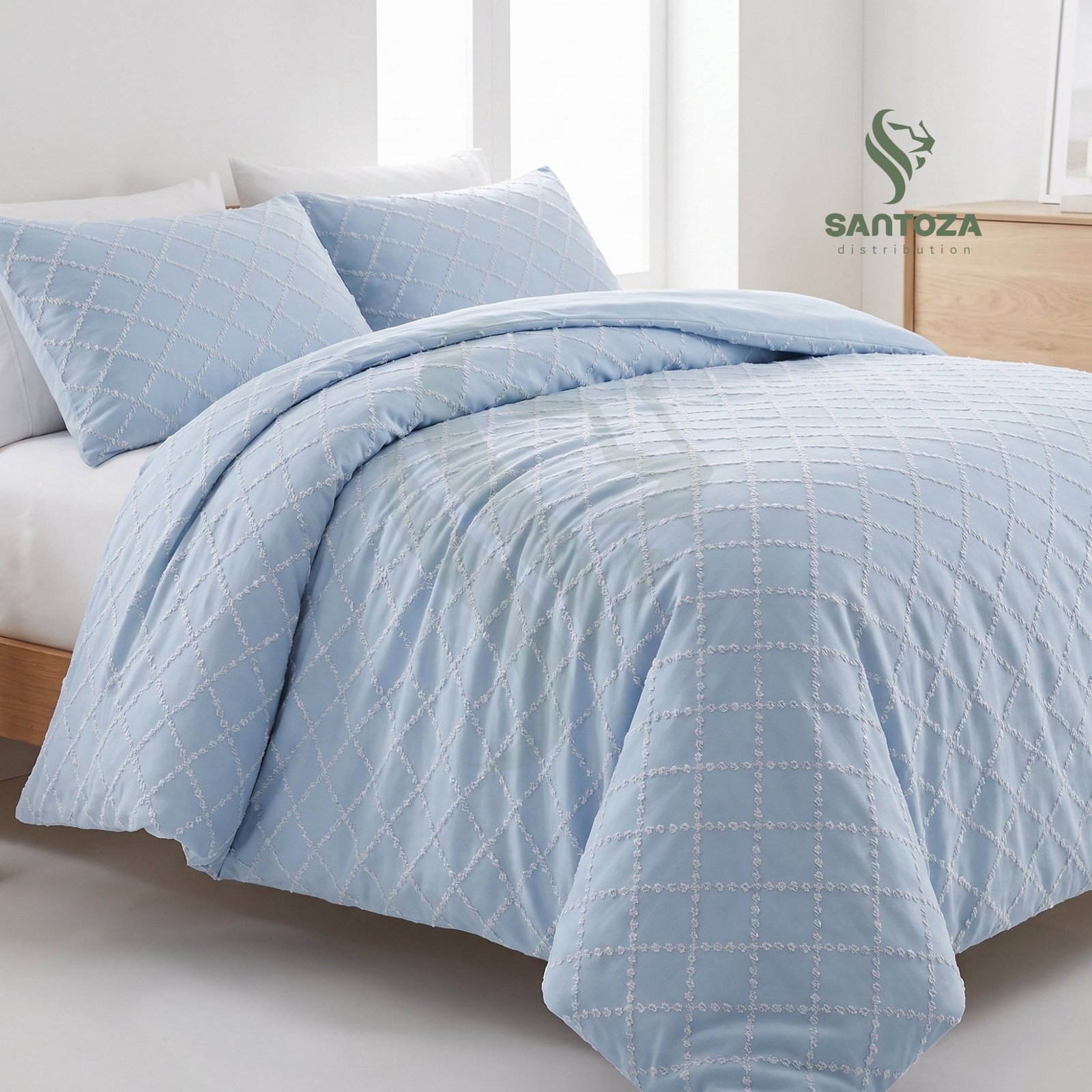 Housse de couette jacquard Balls Blanc