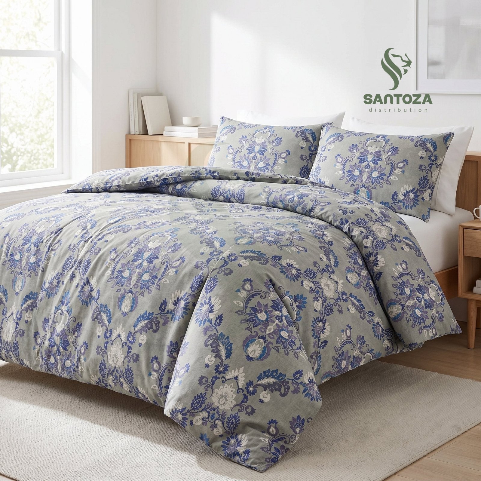 Housse de couette double face Pétale d’Amour