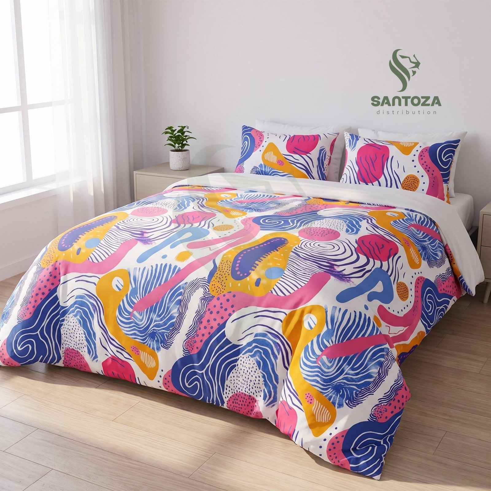 Housse de couette double face Éclat Floral