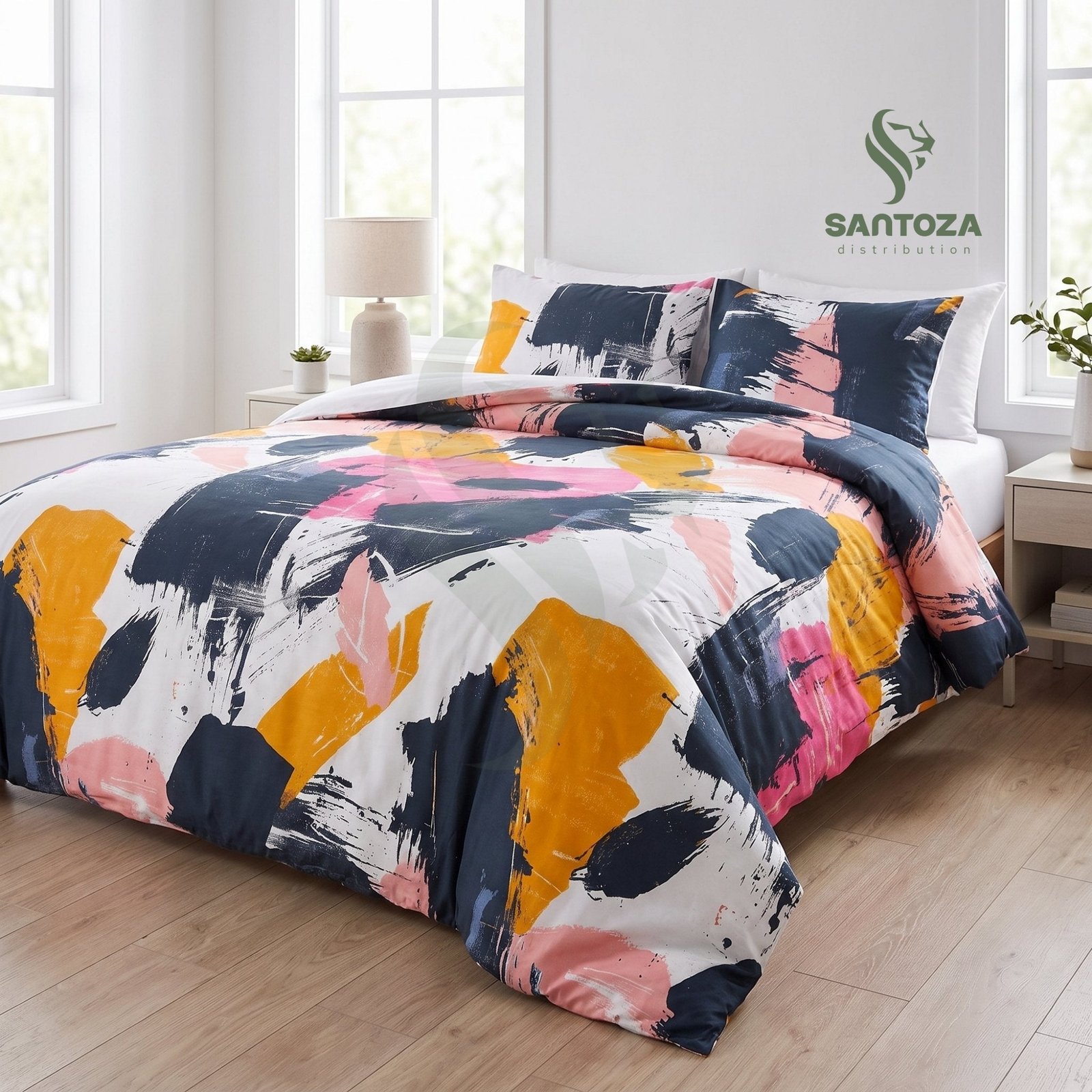 Housse de couette double face Jardin Serein