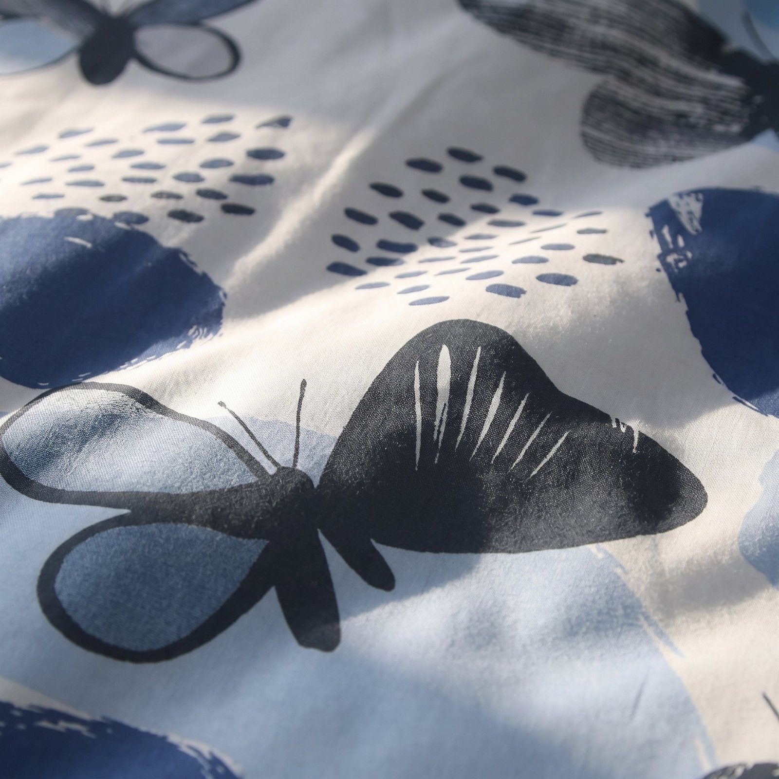 Housse de couette jacquard Ball Bleu