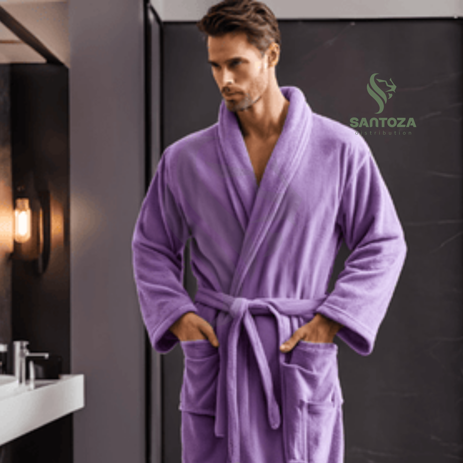 Peignoir de bain homme Beige