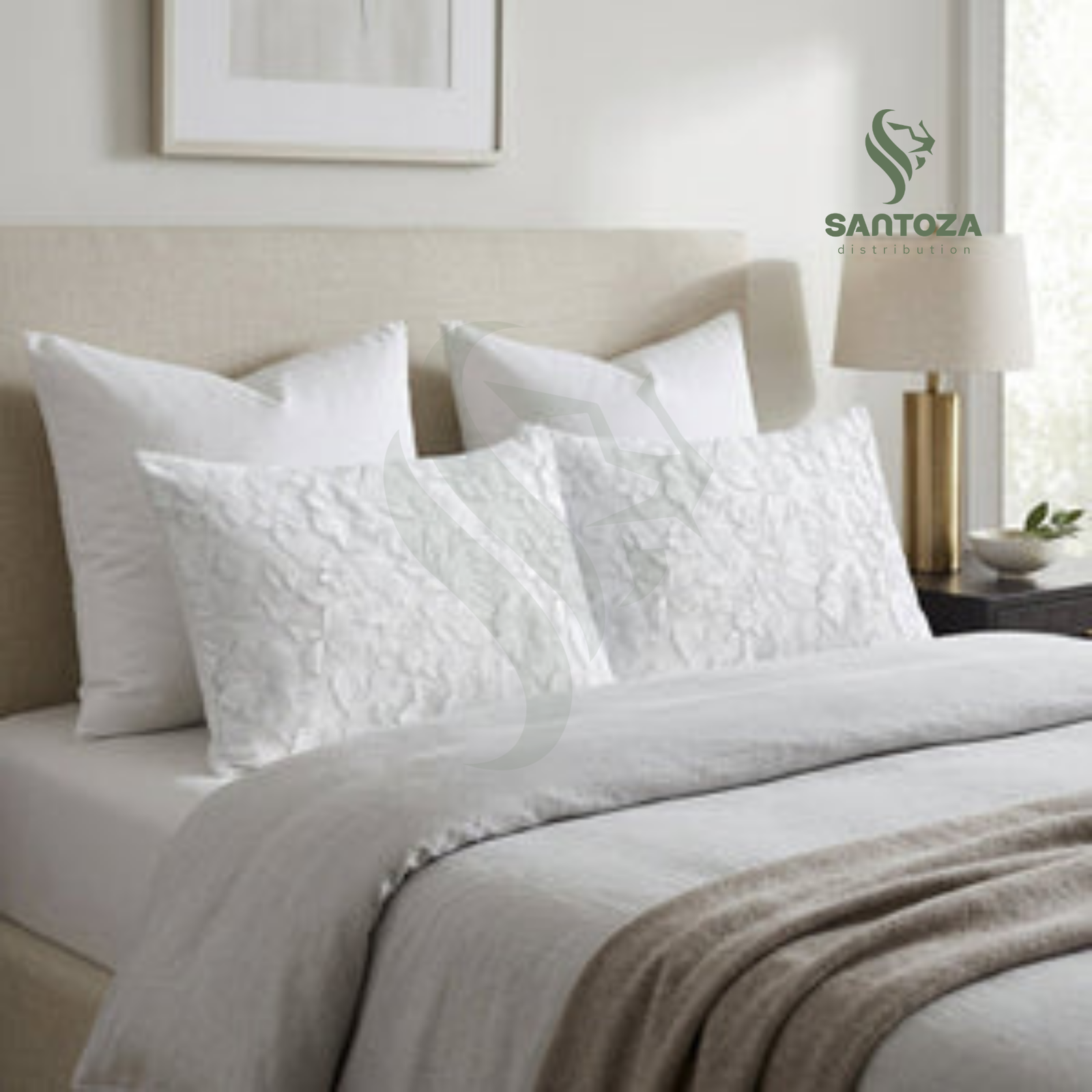 Set draps bébé Harmonie Géométrique (drap-housse + taie, 2ème offert)
